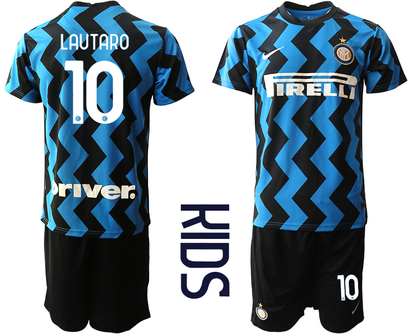 Youth 2020-2021 club Inter Milan home #10 blue Soccer Jerseys->paris st german jersey->Soccer Club Jersey